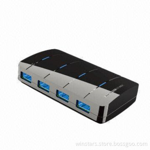 4 port USB 3.0 hub up to 5Gbps, charge iPad/iPhone